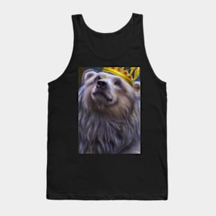 Bear with Crown Tank Top